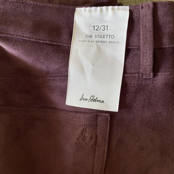 NEW SAM EDELMAN THE STILETTO HIGH RISE SKINNY ANKLE PANTS SIZE 12/31 - Picture 12 of 16